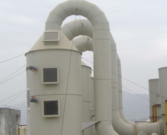 河南開封中安工地玻璃鋼脫硫塔